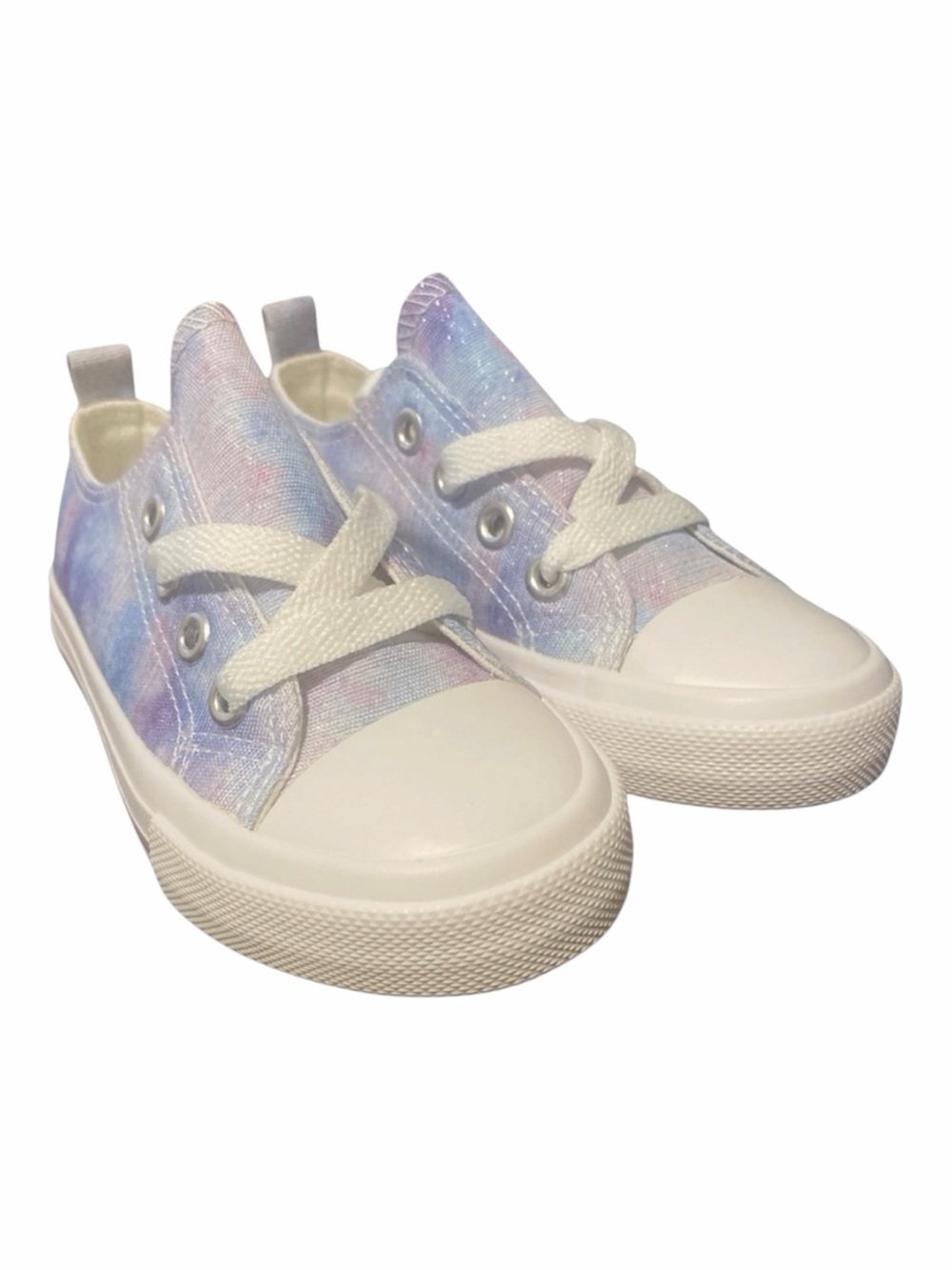 Purple Blue and pink Pastel Low-Top Sneakers